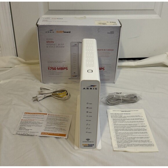 ARRIS SURFboard WiFi-Voice DOCSIS 3.0 Cable Modem SVG2482AC Tested - Picture 1 of 11